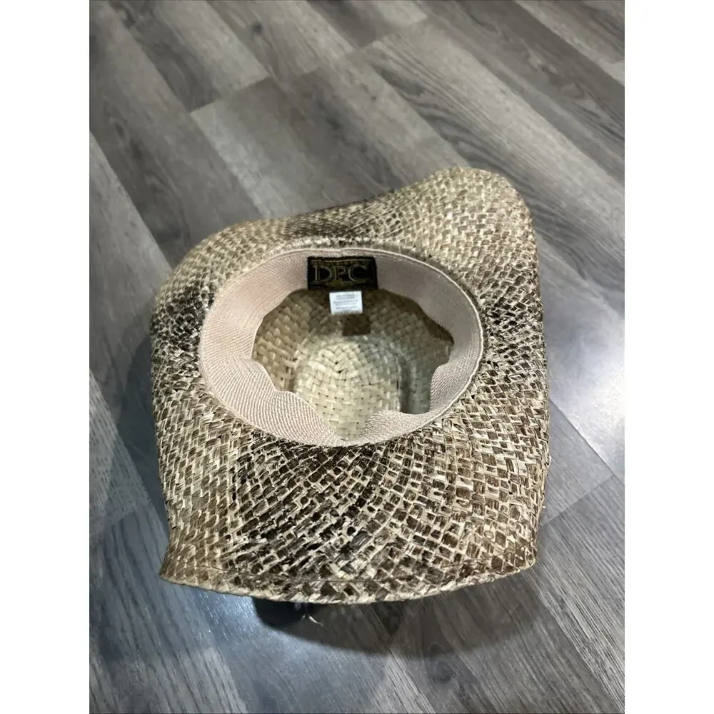 Dorfman Pacific Co western hat Brown Snake Skin Look